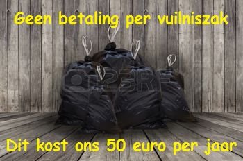 Geen betaling per vuilniszak